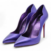 Christian Louboutin Hot Chick Pumps 100mm - Leather - Purple 38