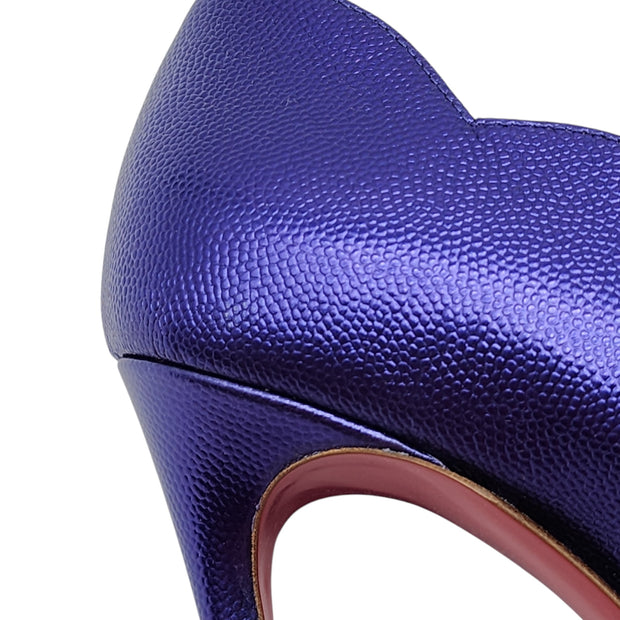 Christian Louboutin Hot Chick Pumps 100mm - Leather - Purple 38