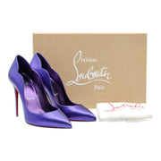 Christian Louboutin Hot Chick Pumps 100mm - Leather - Purple 38