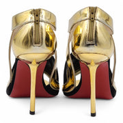 Christian Louboutin Rotonda Heeled Sandals 100 - Leather - Gold 36