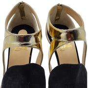 Christian Louboutin Rotonda Heeled Sandals 100 - Leather - Gold 36