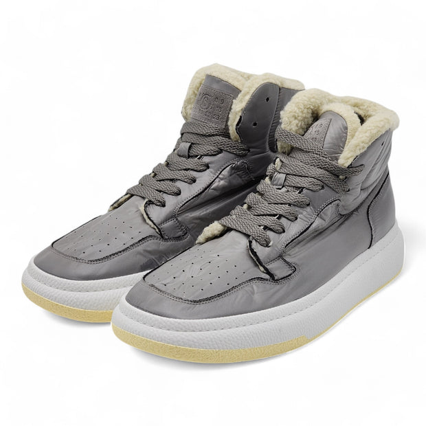 MM6 Maison Margiela Gray High Top Basketball Sneakers