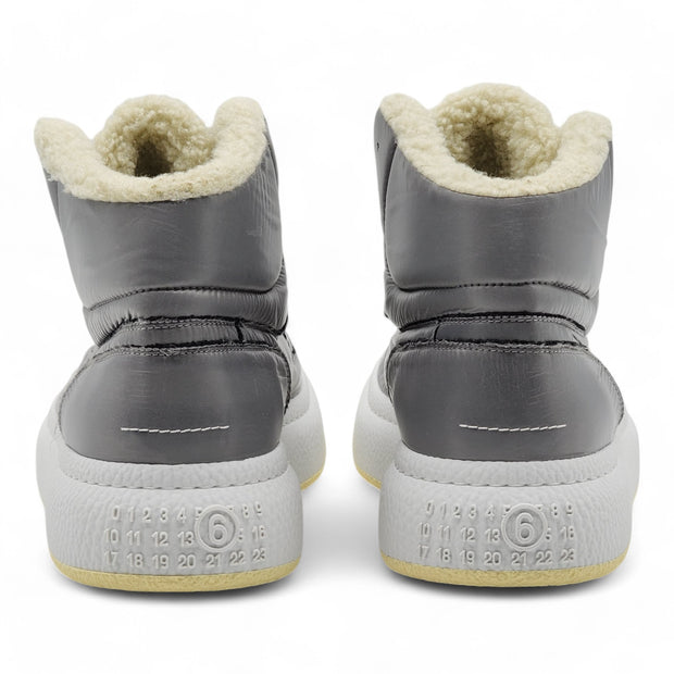 MM6 Maison Margiela Gray High Top Basketball Sneakers