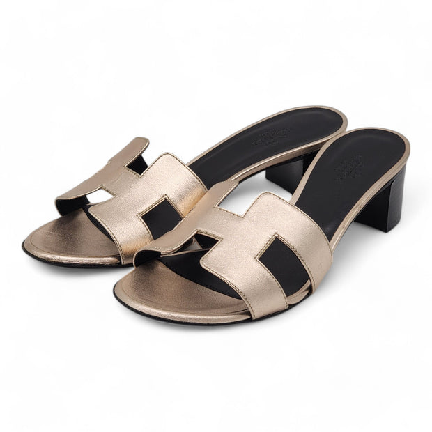 Hermes Oasis Sandals - Leather - Gold 36.5