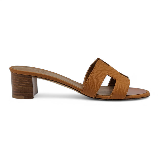 Hermes Oasis Sandals - Epsom Leather - Brown 39