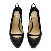 Christian Louboutin Sandy Pumps 120 - Fabric and Leather - Black 36.5