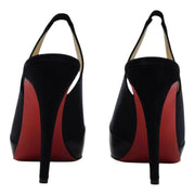 Christian Louboutin Sandy Pumps 120 - Fabric and Leather - Black 36.5