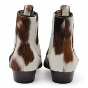 Christian Louboutin Cheliviss Low Boots - Hair-on Calf 'Meuh' - Brown and White - 40