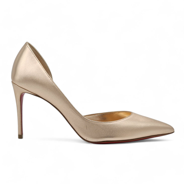 Christian Louboutin Iriza Pumps 85 - Leather - Gold - 36