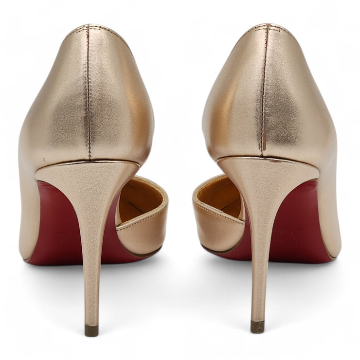 Christian Louboutin Iriza Pumps 85 - Leather - Gold - 36