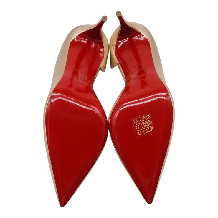 Christian Louboutin Iriza Pumps 85 - Leather - Gold - 36