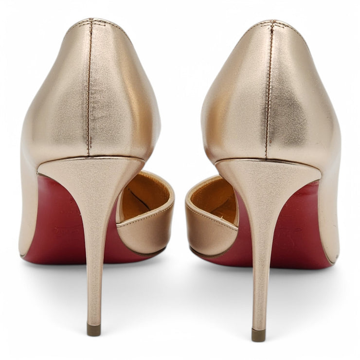 Christian Louboutin Iriza Pumps 85 - Leather - Gold - 37.5