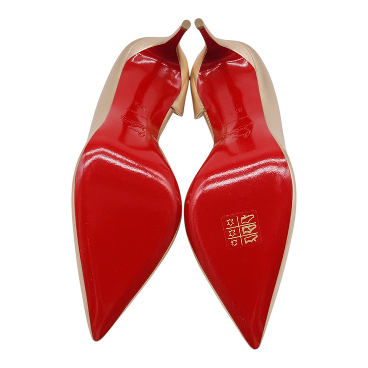 Christian Louboutin Iriza Pumps 85 - Leather - Gold - 37.5