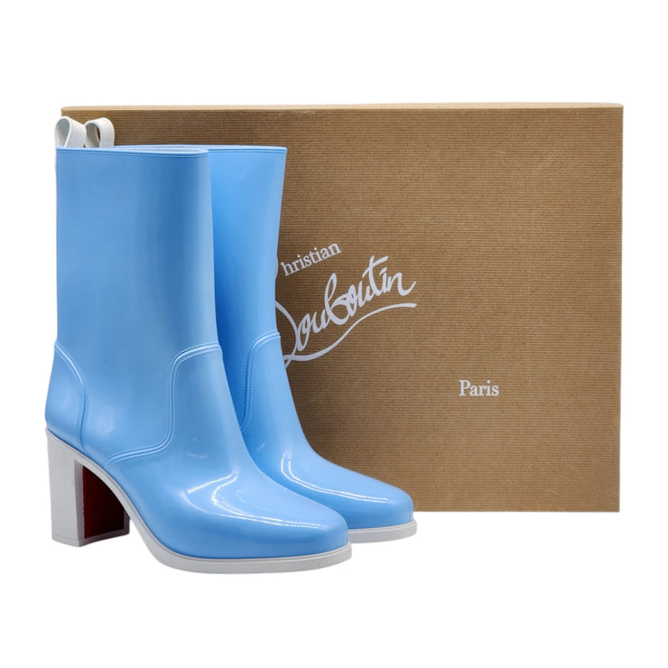 Christian Louboutin Loubirain Boots - PVC and Rubber - Blue 41