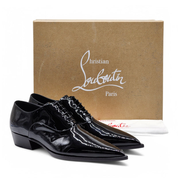 Christian Louboutin Eliviss Oxford Shoes - Patent Leather - Black - 42