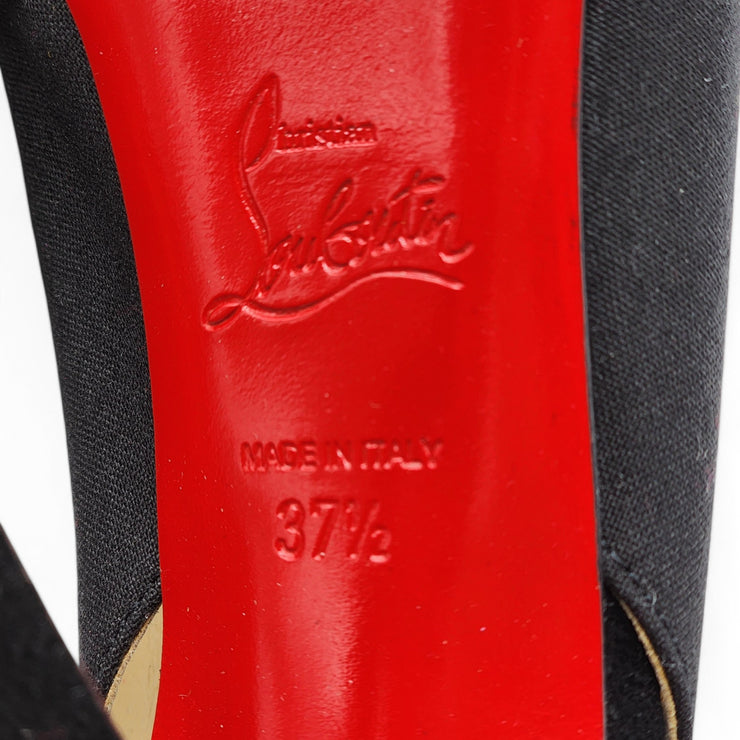 Christian Louboutin Sandy Pumps 120 - Fabric and Leather - Black 37.5