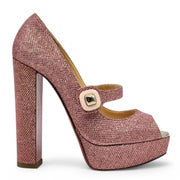 Christian Louboutin Bibibop Platform Peep Toe Pumps 140 - Pink 36