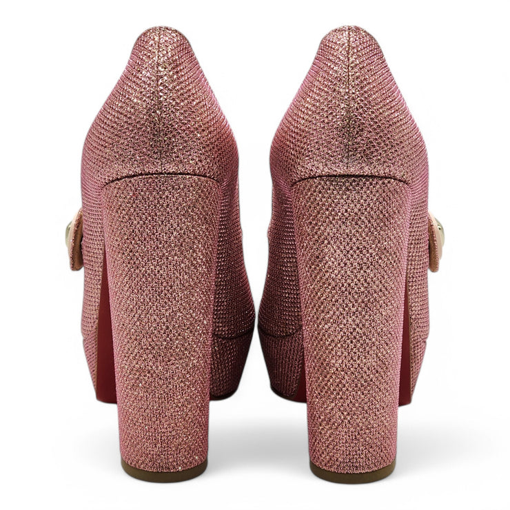 Christian Louboutin Bibibop Platform Peep Toe Pumps 140 - Pink 38