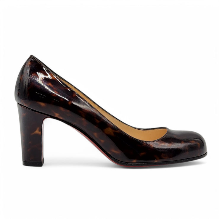 Christian Louboutin Miss Tack Pumps 70 - Tortoise Brown - 37