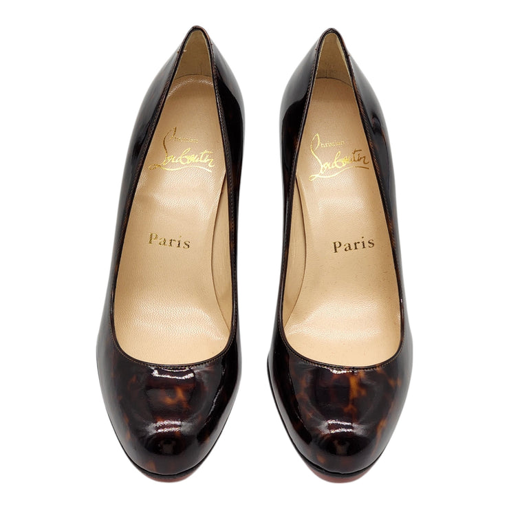 Christian Louboutin Miss Tack Pumps 70 - Tortoise Brown - 37