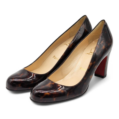 Christian Louboutin Miss Tack Pumps 70 - Tortoise Brown - 37