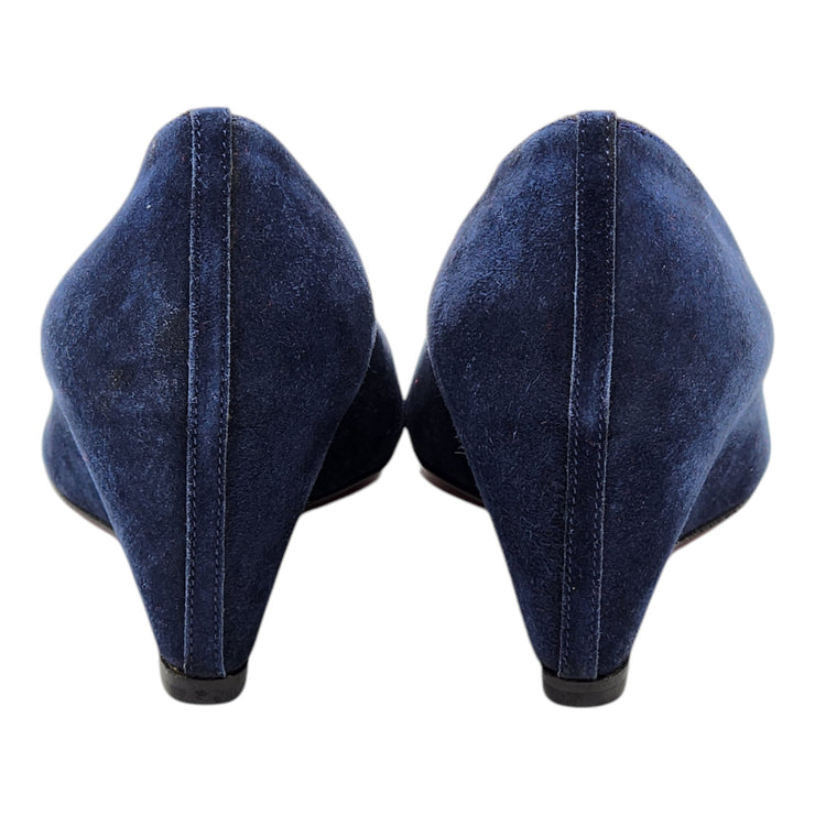 Christian Louboutin Pipina Wedges 55 - Suede - Night Blue 36