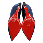 Christian Louboutin Pipina Wedges 55 - Suede - Night Blue 36