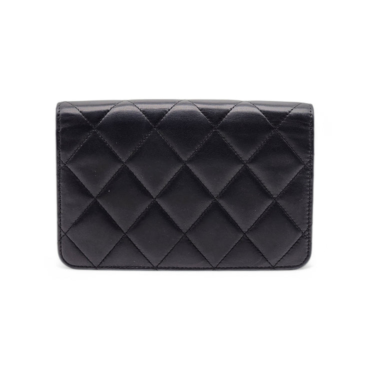 Chanel Golden Class Wallet on Chain WOC - Quilted Lambskin - Black