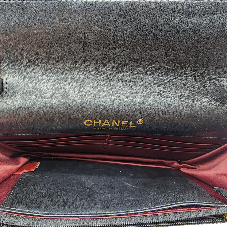 Chanel Golden Class Wallet on Chain WOC - Quilted Lambskin - Black