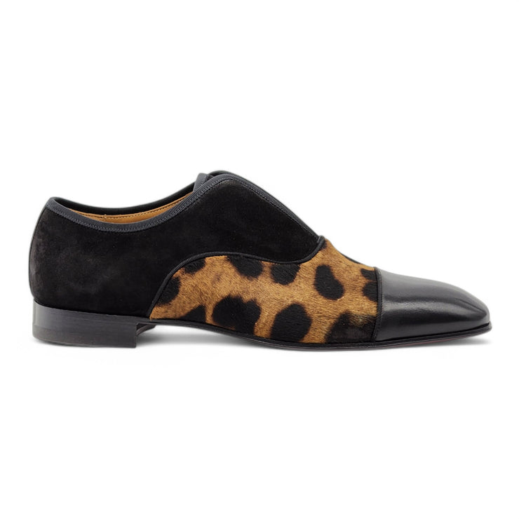 Christian Louboutin Alpha Male Oxford Shoes - Mixed Leather - Leopard - 41