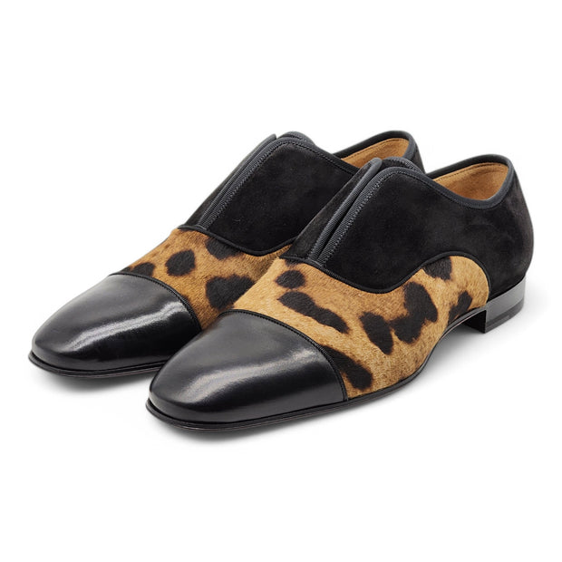 Christian Louboutin Alpha Male Oxford Shoes - Mixed Leather - Leopard - 41