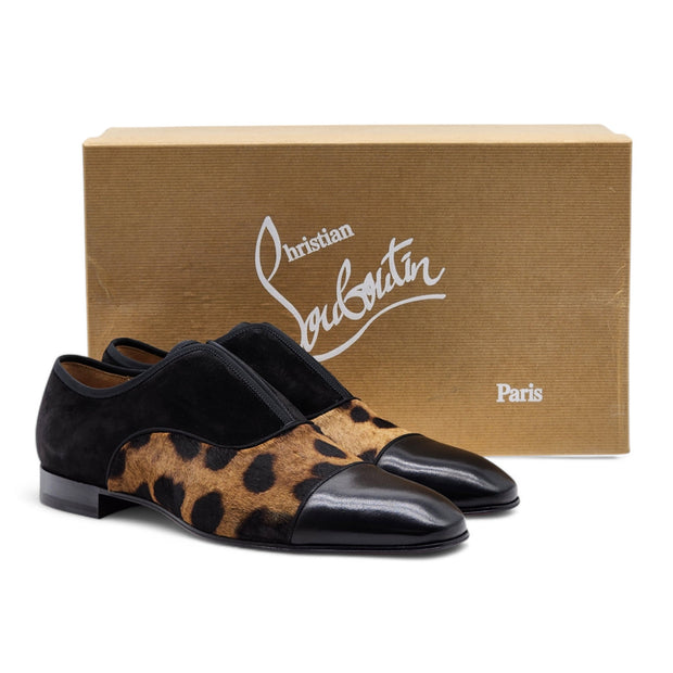 Christian Louboutin Alpha Male Oxford Shoes - Mixed Leather - Leopard - 41