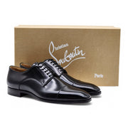 Christian Louboutin Cortomale Derby Shoes - Leather - Black - 40.5