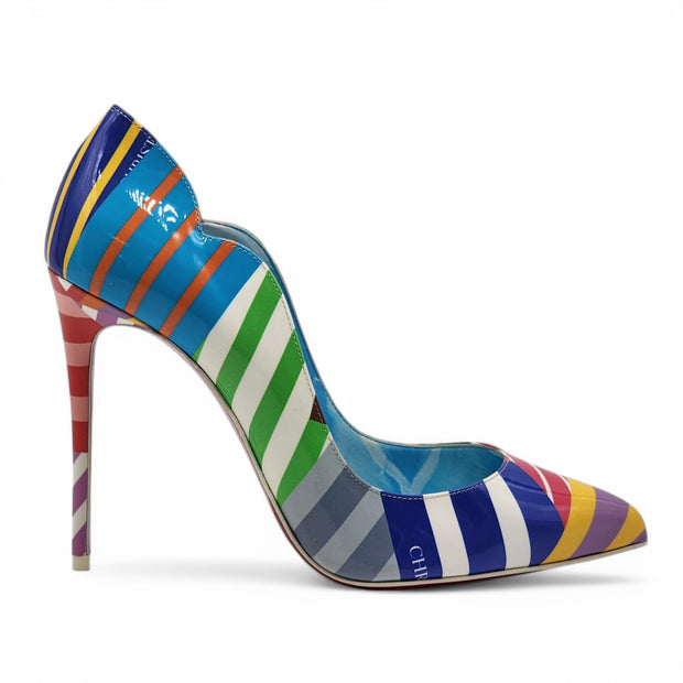 Christian Louboutin Hot Chick Pumps 100mm - Patent Leather - Multicolor - 38.5