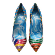 Christian Louboutin Hot Chick Pumps 100mm - Patent Leather - Multicolor - 38.5