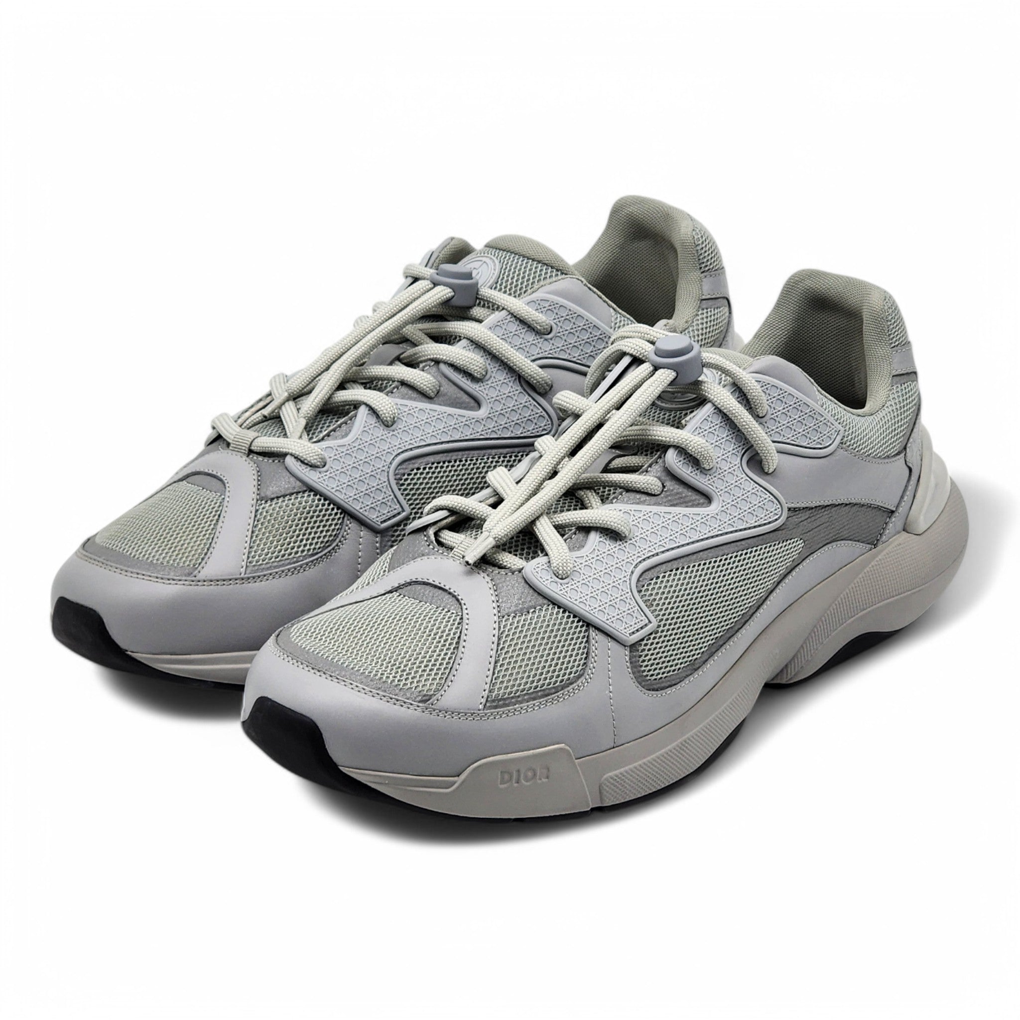 [くっぱあ]Dior B24 スニーカー Dior B24 Sneakers - Mesh and Leather - Gray 47.5 – MAC AND LOU