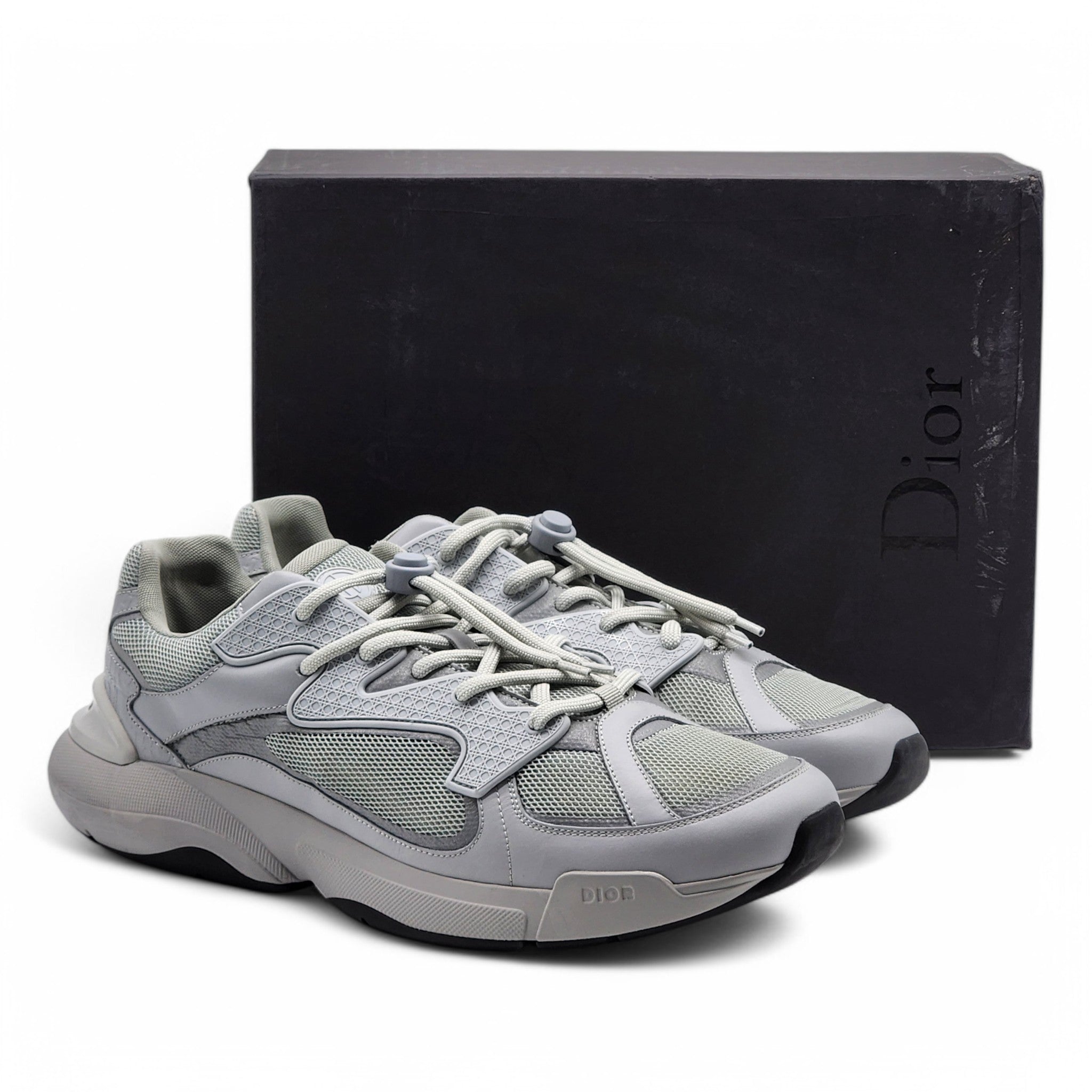 Dior B24 Sneakers - Mesh and Leather - Gray 47.5 – MAC AND LOU