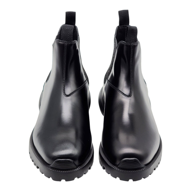 Dior Combat Chelsea Boots - Polished Calfskin - Black - 45