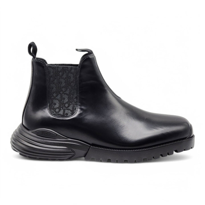 Dior Combat Chelsea Boots - Polished Calfskin - Black - 44