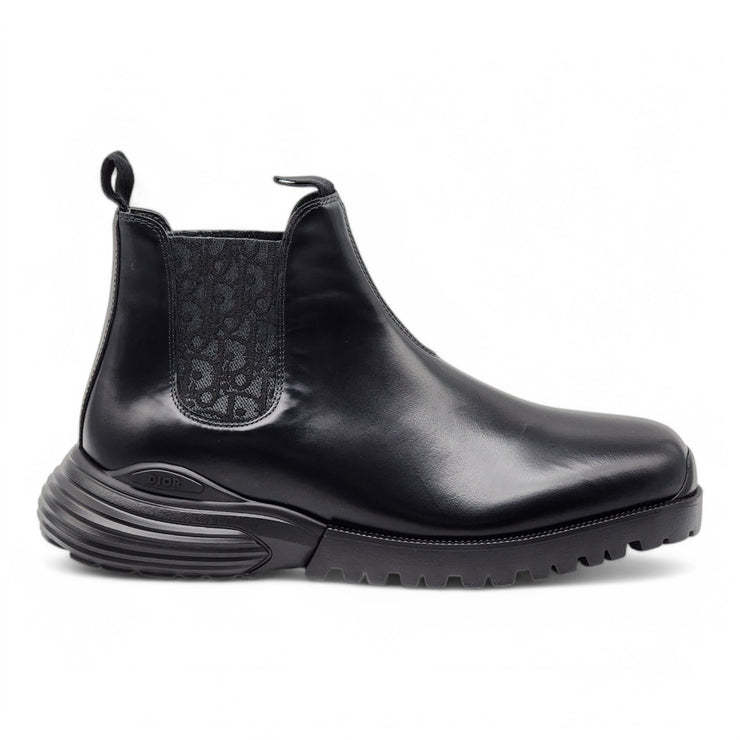 Dior Combat Chelsea Boots - Polished Calfskin - Black - 44