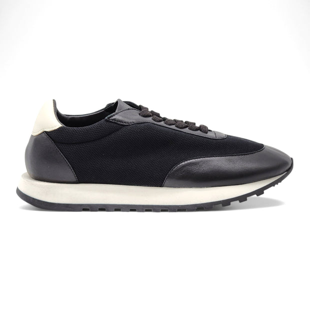 The Row Owen Runner Sneakers - Mesh and Leather - Black 36