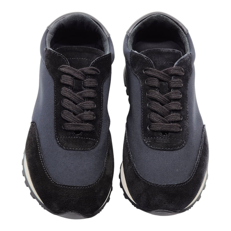 The Row Owen Runner Sneakers - Mesh and Suede - Black 36.5