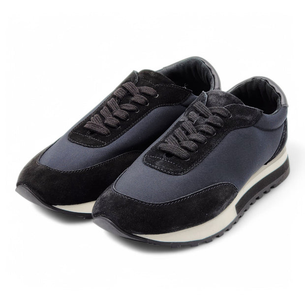 The Row Owen Runner Sneakers - Mesh and Suede - Black 37