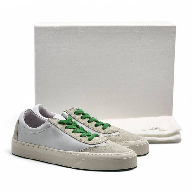 The Row Marley Suede-Paneled Sneakers - Leather – White – 38