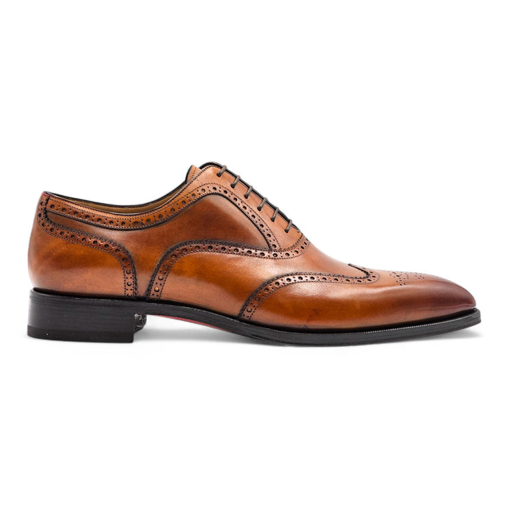 Christian Louboutin Wingtip Brogue Shoes - Leather - Brown 46