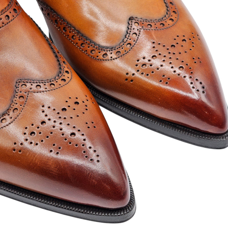 Christian Louboutin Wingtip Brogue Shoes - Leather - Brown 46