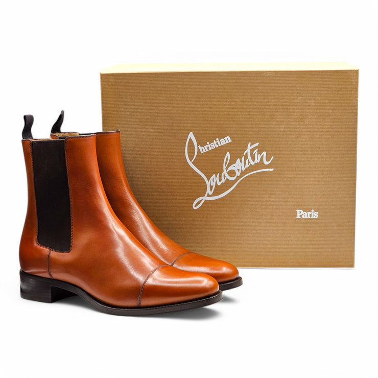 Christian Louboutin Antonio Chelsea Boots - Leather - Brown - EU 43.5 / US 10.5