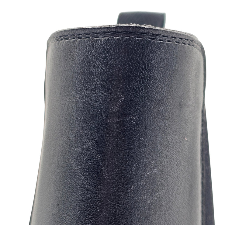 Christian Louboutin Roadie Flat Boots - Leather - Black - EU 42.5 / US 9.5