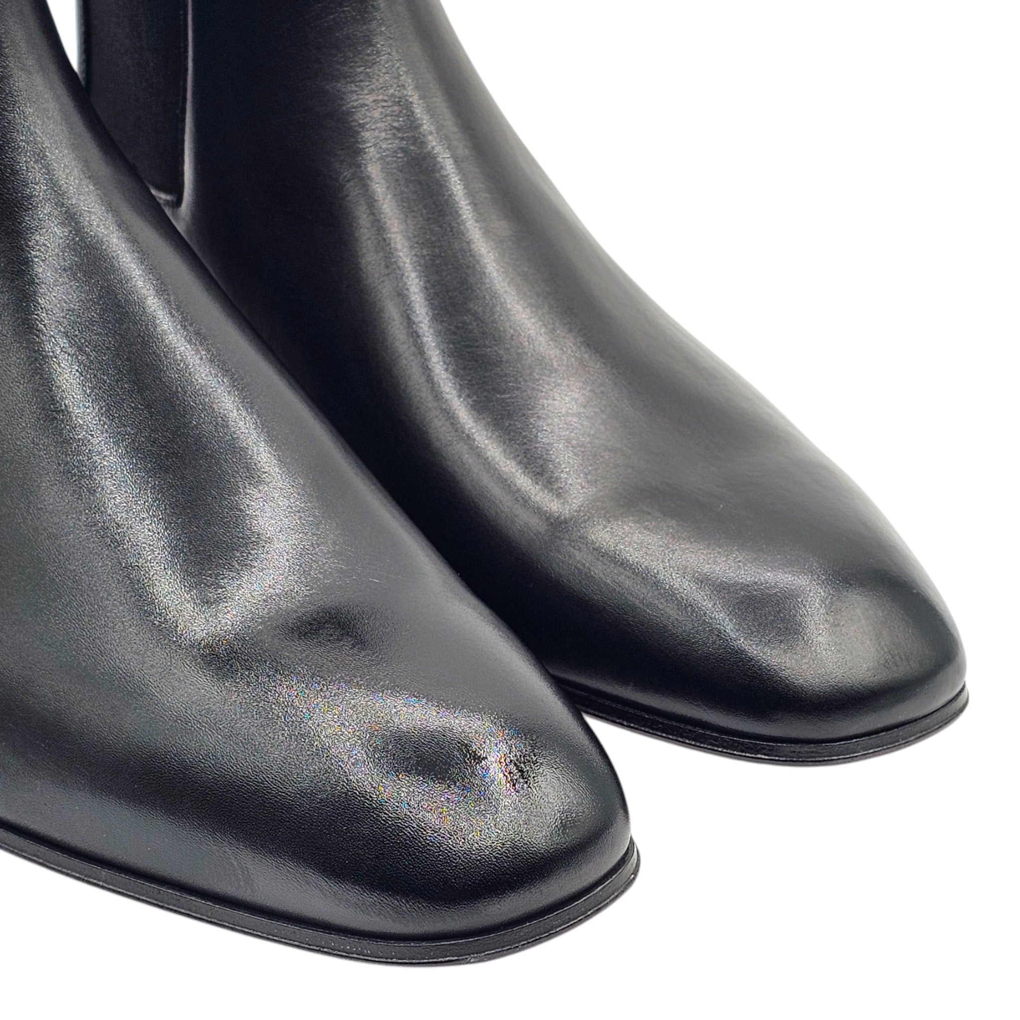 Christian Louboutin Roadie Flat Boots - Leather - Black - EU 40