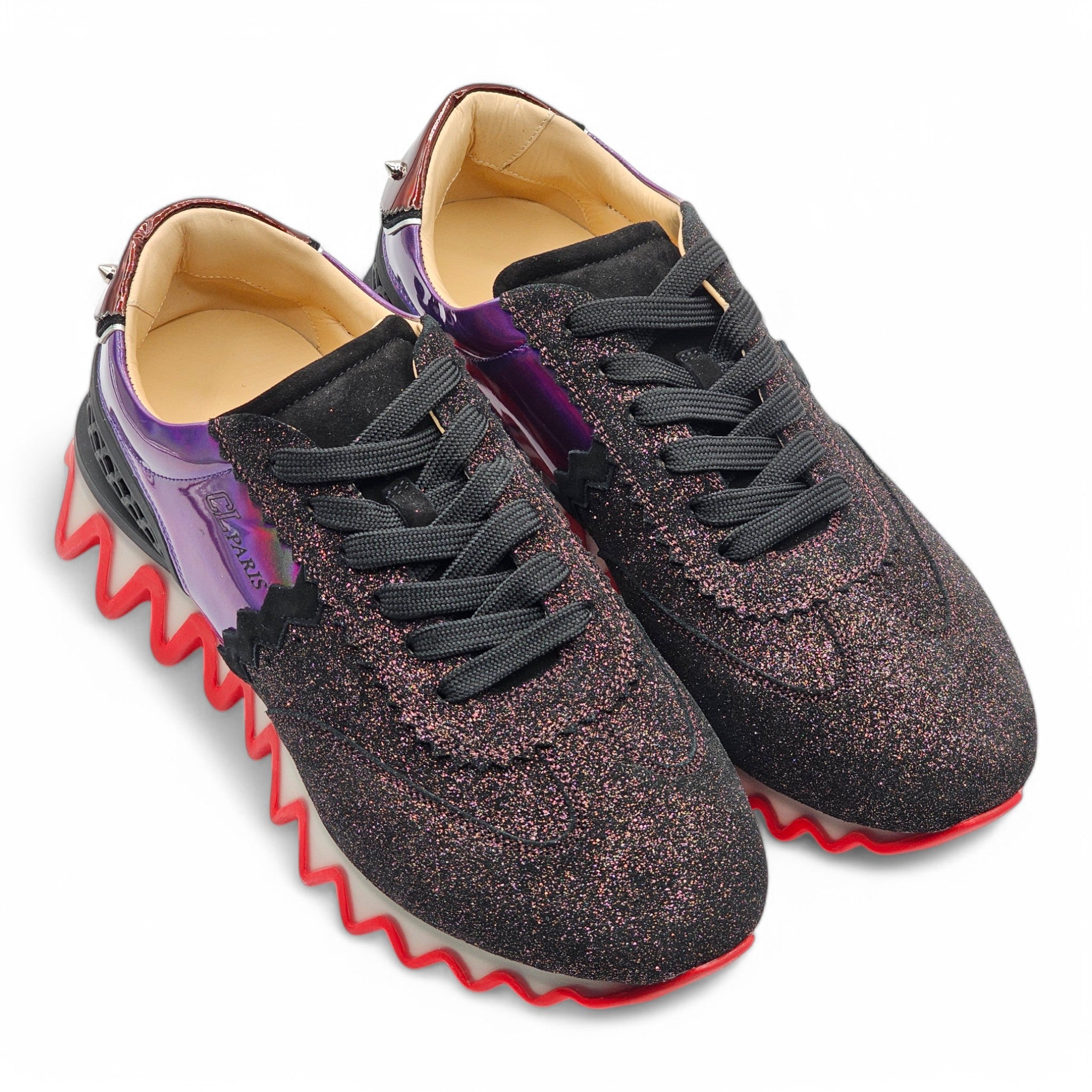 スニーカー Christian Louboutin Loubishark Glitter Iridescent- EU 41.5 Christian Louboutin Loubishark Glitter Iridescent Sneakers